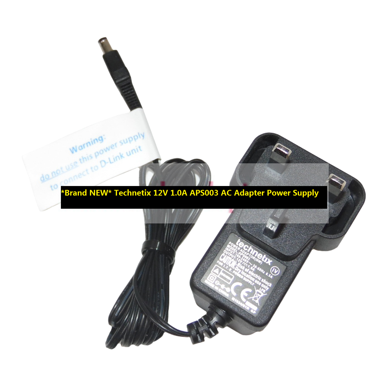 *Brand NEW* Technetix 12V 1.0A APS003 AC Adapter Power Supply